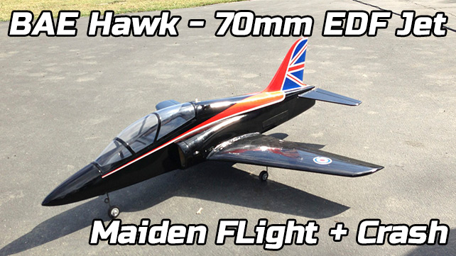 BAE Hawk – Maiden flight + crash video