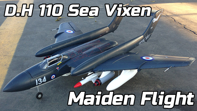 Durafly D.H. 110 Sea Vixen – Maiden Flight