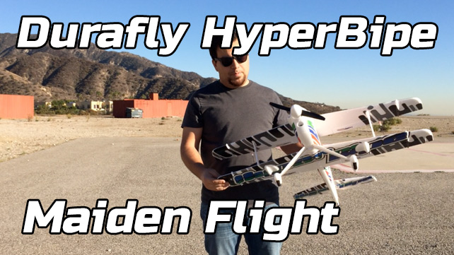 Durafly Hyperbipe – Maiden Flight