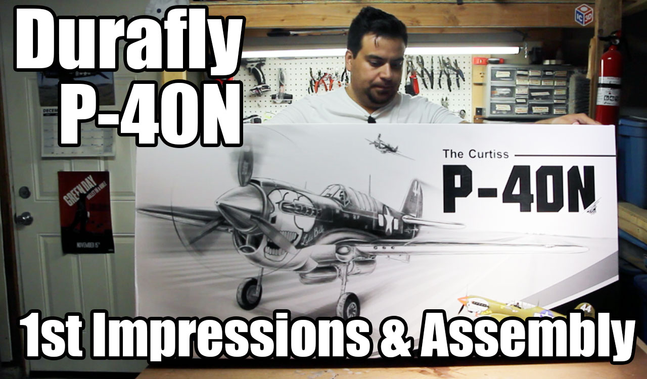 Durafly P-40N from Hobbyking – 1st Impressions & Assembly