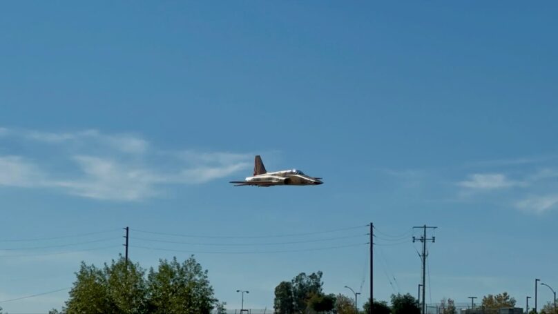 F-5 Tiger - Camo from Freewing / MotionRC - flown by Shayne B. - Robin's Field.